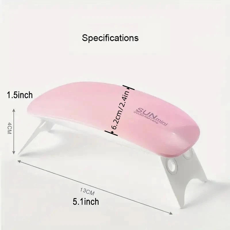 Mini Nail Art Lamp, Foldable Mouse Phototherapy Lamp, Intelligent Induction Nail Art Phototherapy Machine