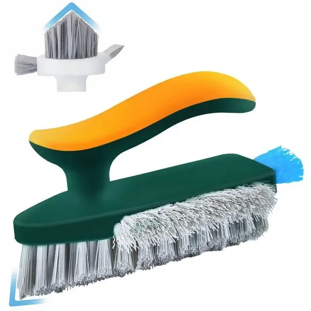 2 in 1 Adjustable V-Shape Cleaning Brush Floor Scrub Magic Broom With Long Handle and Squeegee Bathroom Tile Window Clean Tools