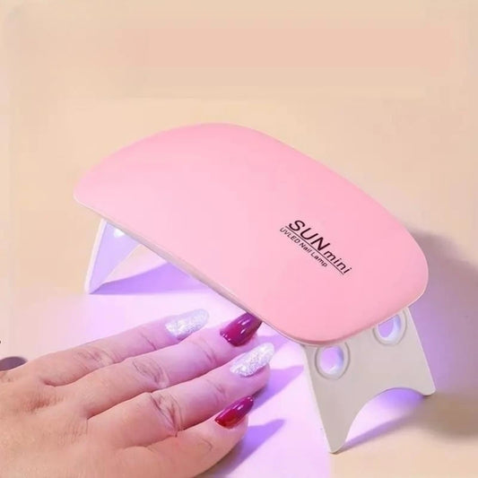 Mini Nail Art Lamp, Foldable Mouse Phototherapy Lamp, Intelligent Induction Nail Art Phototherapy Machine