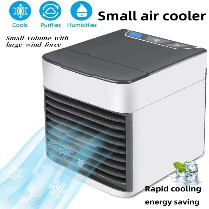 Mini air conditioning fan,cooling fan, household desktop cooling, small air conditioning, mobile humidification water-cooled fan