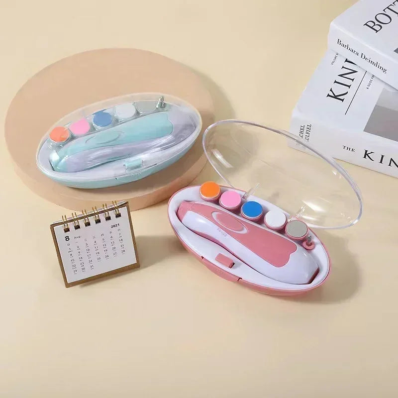 Kids Baby Nail Trimmer Electric Baby Manicure Pedicure Nail Clippers Cutter Scissors Care Set New Born Kids' safety nail clipper