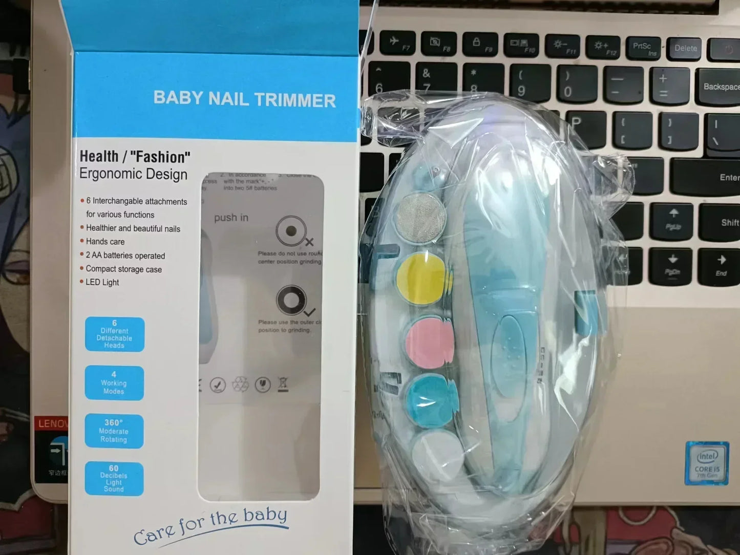 Kids Baby Nail Trimmer Electric Baby Manicure Pedicure Nail Clippers Cutter Scissors Care Set New Born Kids' safety nail clipper