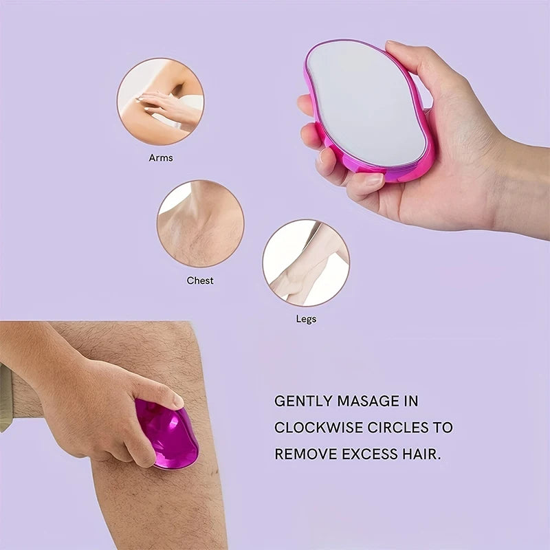 Crystal Epil Hair Removal Eraser Painless Safe Reusable Easy Clean Depilation Tool Physical Glass Hair Remov Body Beauty Eraser