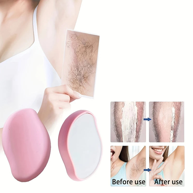 Crystal Epil Hair Removal Eraser Painless Safe Reusable Easy Clean Depilation Tool Physical Glass Hair Remov Body Beauty Eraser