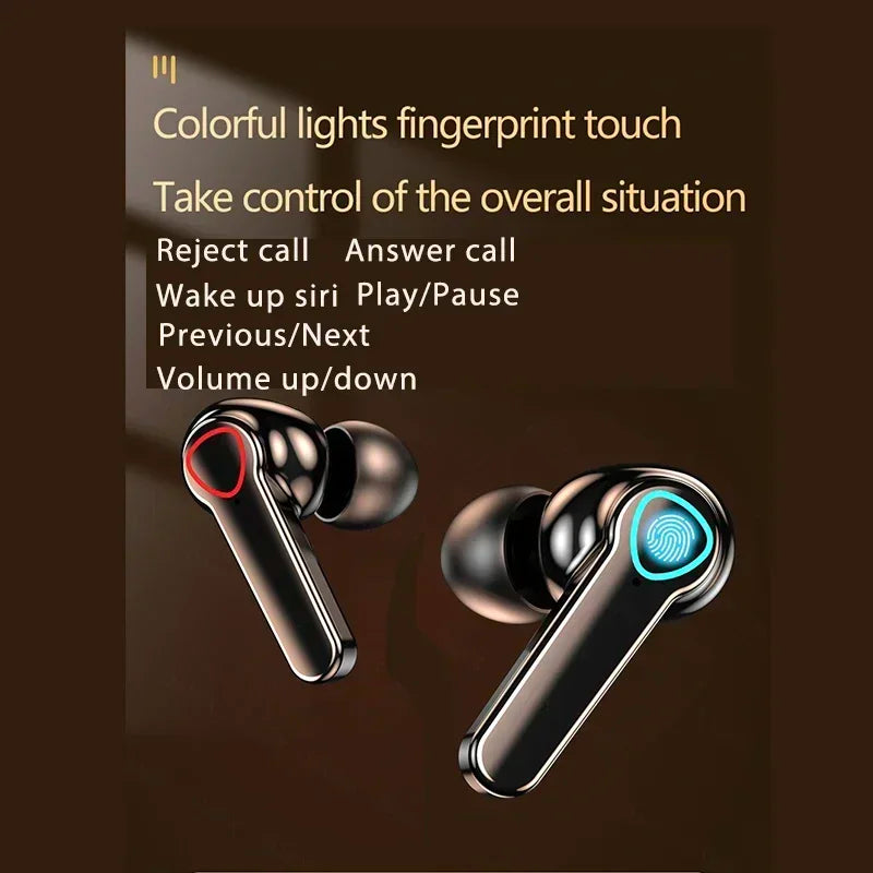 Original M19 Bluetooth Headset Wireless In-Ear Sports Intelligente Touch Led Displaymirror Warehouse Charging Treasure Earphone