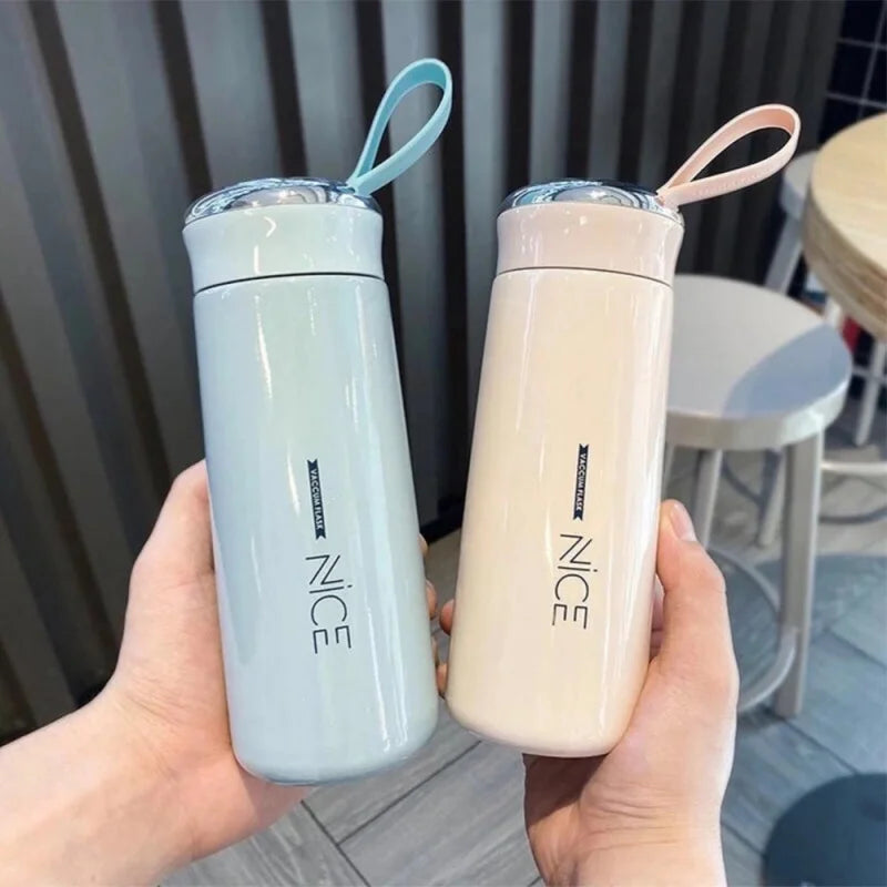 400ML Glass Water Bottle Milk Juice Water Cup Coffee Mug Large Capacity Leakproof Drink Bottles BPA Free Glass Bottles Drinkware