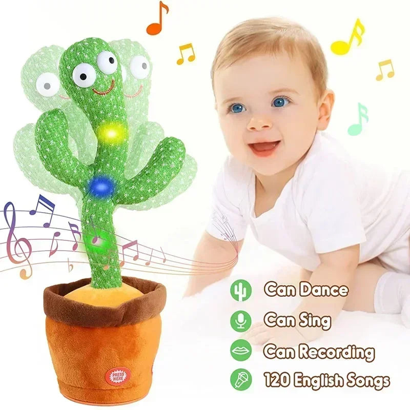 2024 New  Dancer Cactus Cactus Plush Toy Enchanting Flower Twisting Singing Glowing